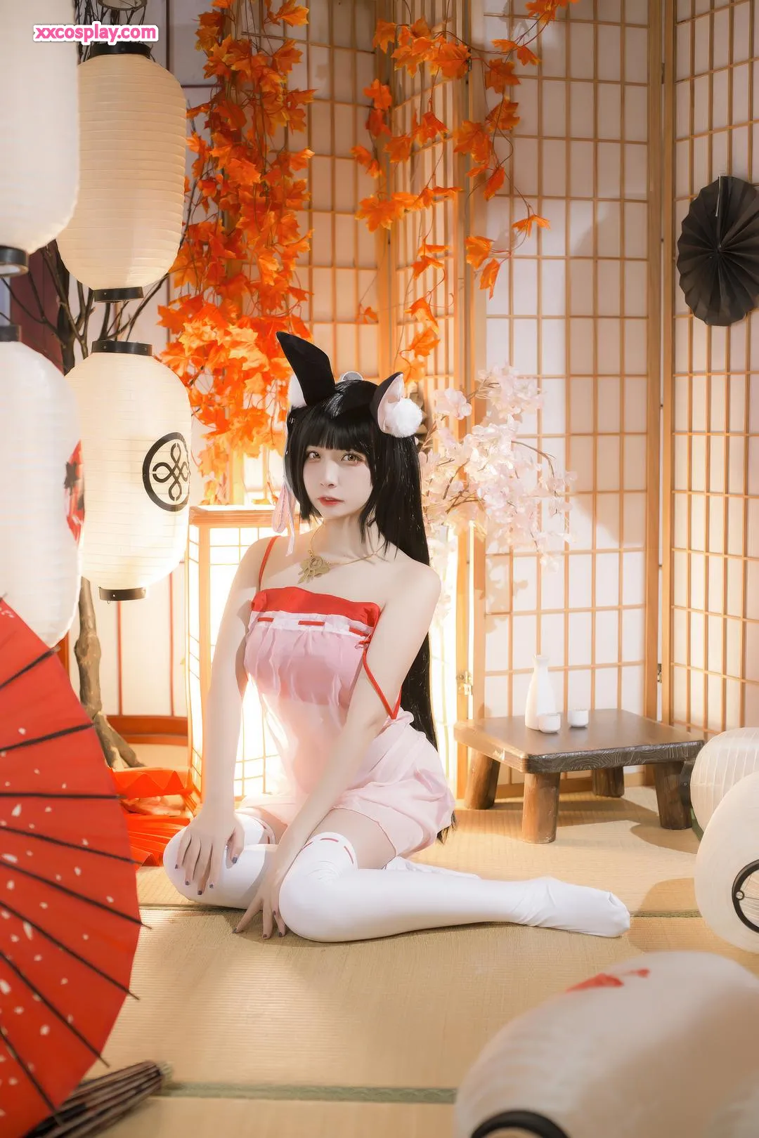 Nisa as Nagato Bunny Pajama (Azur Lane)